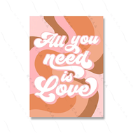 2025 Floral Animal Print Pink Bedroom Hallway Poster Wall Decor Positive Quote Colourful Canavs Pain