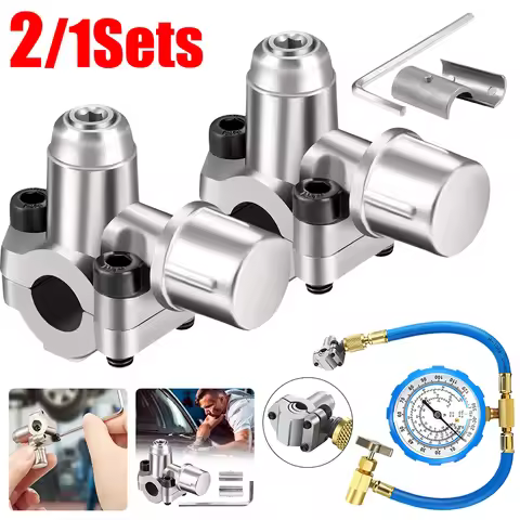 Bullet Piercing Valve with Spanner A/C BPV-31 Piercing Valve Zinc Alloy Air Conditioner Line Tap Val