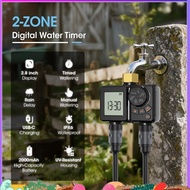 Automatic Irrigation Timer Rechargeable Sprinkler Timer Brass Inlet Programmable Irrigation Water Ti