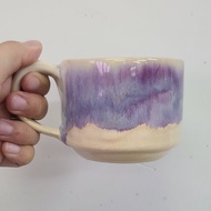 紫色流釉藝術咖啡對杯