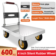 REAIM Troli Barang Lipat Hand Truck Model Besi 800 KG Trolley Hand Truck dorongan lipat barang