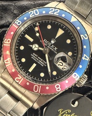 🌈🌈新返貨啦🌈🌈 ROLEX GMT-Master 6542 38mm 🔴🔵初代百事圈 🖤Service 黑色面（SWISS-T<25） 🔴🔵Service 紅藍百事外圈 ❤️早期自動機芯 ⚙️美國釘