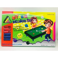 ✎(COD)Pool Table Billiard Play Set Toy For Kids