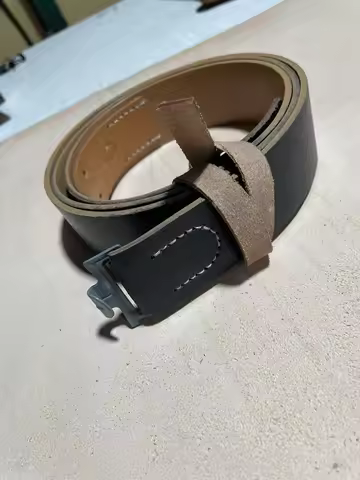 MILITARY WW2 Germany LEATHER BELT No buttons