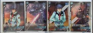 日本高達街機玩戲卡 Arsenal Base 高達卡 R卡+ C卡 GUNDAM KATANA BLUE DESTINY UNIT 1 蒼藍命運1號機 + YOU KAJIMA 加島勇 1 set 4