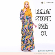 clear stock Baju Kurung Sabella Queeny saiz XL