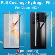 Imak for Xiaomi Mi Mix 4 Full Cover Screen Protector Xiomi Mi Mix4 Soft Clear Rear Back Hydrogel Fil