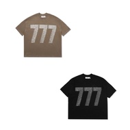 [GENUINE] HADES 777 T-shirt combines 2-color stone appliqué technique - with real photo, boxy overis
