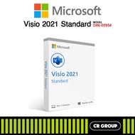 Microsoft Software - Microsoft Visio Standard 2021 Win English Medialess D86-05954 - Software DVDs