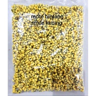 Yellow Smile Star Motif Mote - 1 pound Star Smile Mote