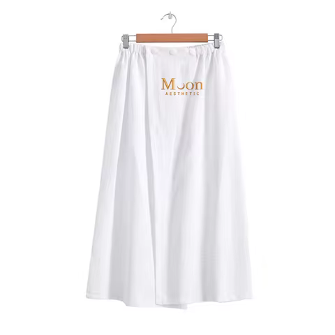 AHSNME Customized Logo Monogram Letter Bathrobe for Woman Beauty Salon Pure Cotton Bath Wrap Custom 