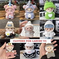 Mini Labubu 4.0 Doll clothes mini  Labubu V4 heart password clothes（just clothes）