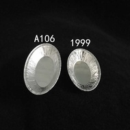 A106 Oval Egg Tart Tinfoil Tray 1999 Egg-Shaped Aluminum Foil Cup Coconut Tart Portuguese Tart Egg T