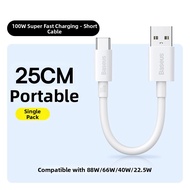 Fast Charging Portable Dual Type-C USB Cable 25cm