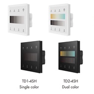 AMC TD1-4SH / TD2-4SH 4 Zone Wall Mounted Touch DALI Panel TD6 Single Color TD8 Dual Color CCT