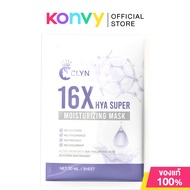 CLYN 16X Hya Super Moisturizing Mask 30ml คลิน แผ่นมาสก์หน้า เนื้อสัมผัสนุ่ม