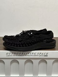 💥現貨💥 爆款熱賣！KEEN UNEEK 全黑編織溯溪涼鞋 緩震防滑透氣情侶款萬搭 | KEEN UNEEK All Black Woven Anti-slip Breathable Couple O