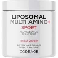 Codeage Multi Amino+ BCAA & EAA Supplement, All 9 Essential Amino Acids, Free-Form Branched-Chain Am