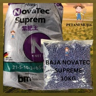 10KG BAJA SUBUR NOVATEC SUPREME 21-5-10-3+6s+TE PEMBAJAAN ANAK POKOK JADI SUBUR BAJA SUBUR