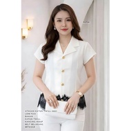 KATUN BLOUSE TOP TWILL COTTONWanita 30211 FER