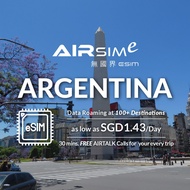 AIRSIMe Global Travel Prepaid eSIM - Argentina