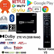 DISKON Tv Box Android / STB Zte V5 Android 9 2GB Root & Unlock, Full Aplikasi