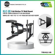 KALOC X6 40-70 inch TV Bracket Double Arm Full Motion Swivel Wall Mount(Load:45KG) [MODEL:TVB-KLC-X6