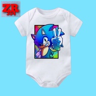 KATUN PUTIH Baby JUMPER SONIC THE HEDGEHOG BABY CLOTHING T-SHIRTS AGE 0 - 12 MONTHS TO 1 YEAR BABY K