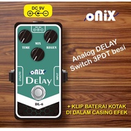 Onix analog delay Switch 3PDT Iron