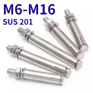 [HJC-GY] Expansion Anchor Bolt  | 201 Stainless Steel Sleeve Anchor Wall Plug M6/M8-M16
