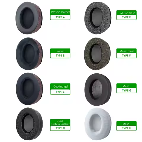 Nullkeai Replacement Ear Cushion for Philips SHP9500, SHP9600 Headphone Earpads Sleeve Pad Earmuffs