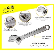 HG-304-24 CHROME ADJUSTABLE SPANNER 24"/600MM