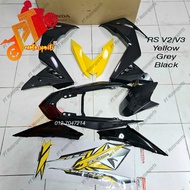 100% ORIGINAL HONDA RS150 RS 150 V3 Muat V2 V3 COVER SET COVER SET NH-B45M YELLOW GREY BLACK Sekali 