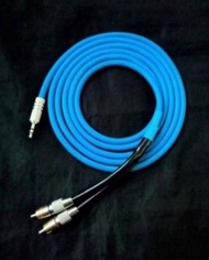 日本/Canare L-2T2S /3.5mm to 2ⅹRCA Cable 1.8M (3.5mm轉RCA轉換線 (1.8米長) Canare L-2T2S/3.5mm stereo to RCA 