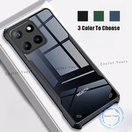 Acrylic Casing For Honor X8b X8a 5G X8 B AX6 4G HonorX8b HonorX8a Transparent Back Shockproof Case Corners Slim Cover