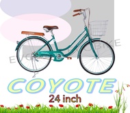 จักรยานแม่บ้าน Coyote รุ่น Celera 24นิ้ว ยางตัน มีจัดส่งพร้อมขี่เป็นคัน