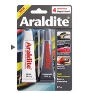HITAM Araldite Black/Iron Glue/Epoxy Adhesive Glue 4 Minutes Rapid Steel