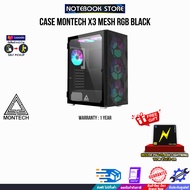 CASE MONTECH X3 MESH RGB BLACK/ประกัน 1 YEAR