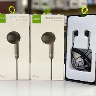 GOLF GF-M19 METAL MUSIC EARPHONE IN-EAR FOR ANDROID IOS DEVICE