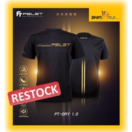 Felet Fleet Badminton Jersey Dry 1.0 Shirt Tee Black Gold Series Jersi Baju (Special Edition) Maxx