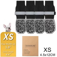 Dog Socks Outdoor Waterproof Dog Shoes Anti-Scratch Adjustable Band Knitted Socks Paw Protection Dou