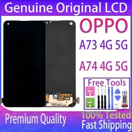For Original AMOLED OPPO A73 4G 5G A74 4G 5G LCD Display Touch Screen Replacement