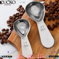 CUCKO Coffee Scoops, Stainless Steel 15/30ml Coffee Bean Measuring Spoons, Durable 1 Tbsp or 2 Tbsp 