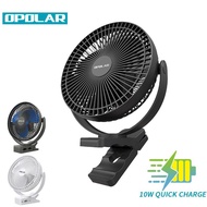 Opolar Clip Fan Portable Rechargeable Battery Fan for Outdoor Camping