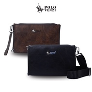 POLO VENZI Men PU Leather Clutch Bag Business Pouch Bag Pouch Beg Duit Lelaki (PHL530085 188-2(5))