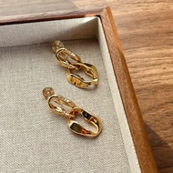 Non Pierced Gold Color Geometric Clip On Earrings For Women Metal Jewelry Fake Piercing Ear Cuff Ear