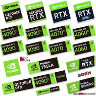 Original RTX4090 4080 4070super 4060 Desktop Sticker Laptop Computer Graphics Card Label