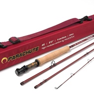 Maxcatch Parachute Cinabar Red Ultra-Light Fast Action Carbon Fiber Fly Rod (Red, 9' 5wt)