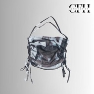 CFH Tanktop Cross Neck Strap Fashion CropTop Women Korean Sexy Outwear Gradient Color BR087