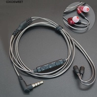 Shure SE215 SE315 SE535 MMCX Earphone Cable Cord with Mic Volume Control